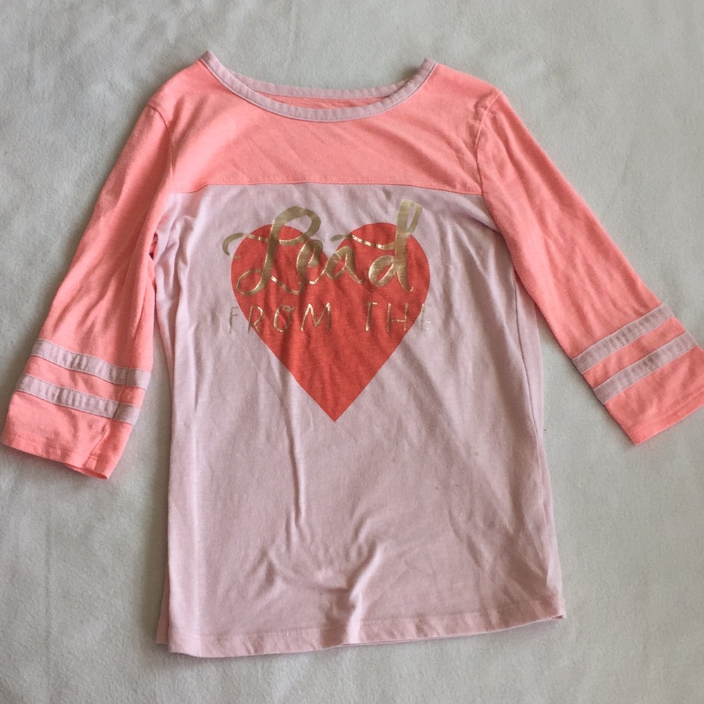 A long sleeve tee with a message